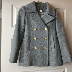 J crew Stadium Cloth Coat in Gray